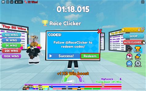 race clicker codes